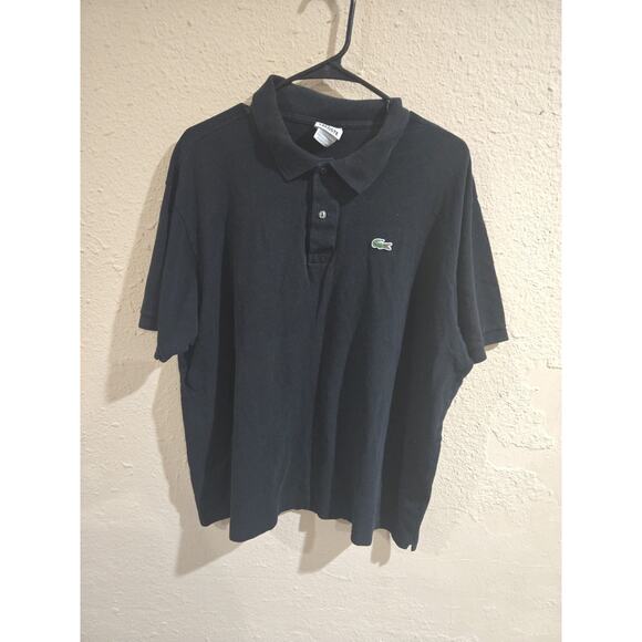 Lacoste Men's Black Polo Shirt, Size 8 Or 3X - Picture 1 of 5